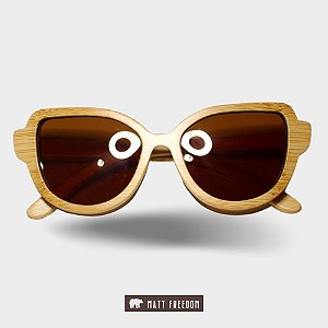 Óculos de Sol Matt F Madeira Londrina