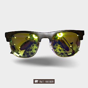 Óculos de Sol Matt F Madeira Mauá