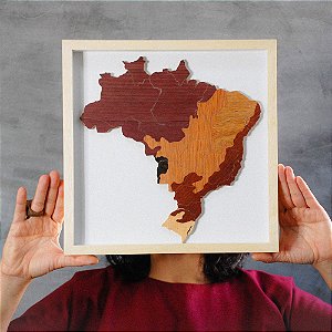 Quebra-cabeça magnético - Mapa do brasil