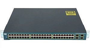 Switch 3560 Catalyst 10/100/1000 Cisco 48 Portas Gigabit Poe C3560G-48TS-S