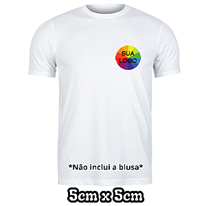 Adesivo Logotipo DTF personalizado 5x5cm