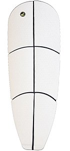 Deck Antiderrapante Stand Up Paddle Sup Branco 6 Partes Fresa Cruzada