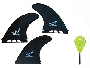 Quilhas Encaixe Similar GFT Fins + Chave Chavinha - Kit Surf 10