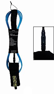 Leash Strep Stand Up Paddle Long Panturrilha Rotor Injetado Azul Cristal