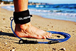 Leash Espiral Stand Up Paddle Panturrilha Joelho 6,5 mm. x 10' Azul Royal