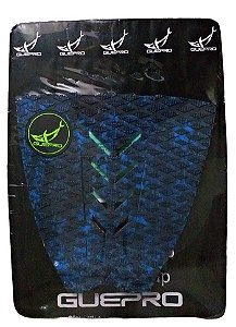 Deck Antiderrapante Para Prancha De Surf K9 Preto e Azul Camuflado