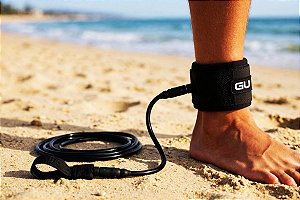 Leash Espiral Stand Up Paddle Panturrilha Joelho 6,5 mm. x 10' Preto Duplo Rotor