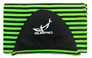 Capa Atoalhada Camisinha Prancha Surf 6'1 Verde e Preto