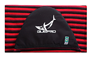 Capa Atoalhada Camisinha Prancha Surf 5'11 Vermelho e Preto