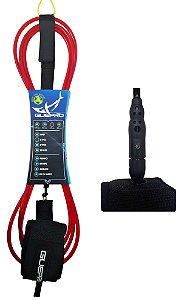 Leash Surf Classic Pro Rotor 6,5 mm. x 6' Vermelho