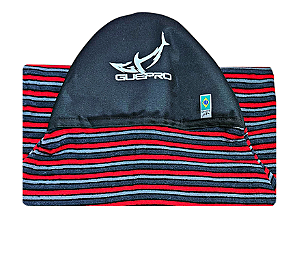 Capa Atoalhada Camisinha Prancha Surf 7'5" Vermelho, Cinza e Preto