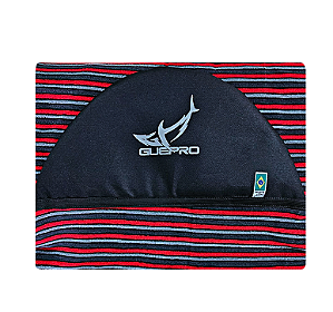 Capa Atoalhada Camisinha Prancha Surf Funboard 7'8" Vermelho, Cinza e Preto
