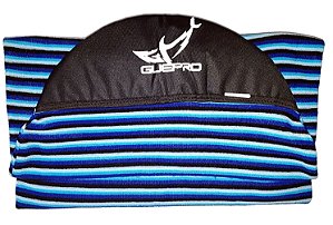 Capa Atoalhada Camisinha Prancha Surf Mini Long Longboard Funboard 8'6 Azul e Azul