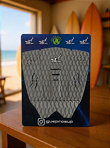 Deck Guepro Antiderrapante Prancha De Surf Gp17 Cinza Escuro