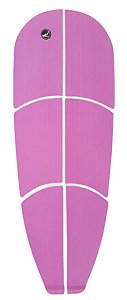 Deck Antiderrapante Stand Up Paddle Sup Rosa 6 Partes