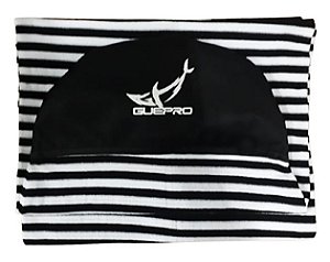 Capa Atoalhada Camisinha Prancha Surf Funboard 7'8 Branco e preto