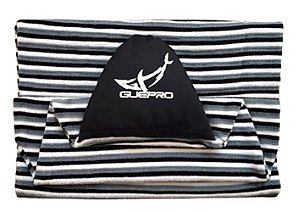 Capa Atoalhada Camisinha Prancha Surf 6'1 Cinza e Preto