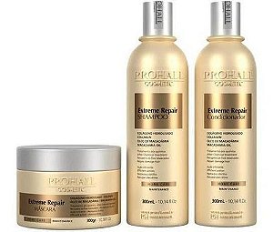Prohall Kit Profissional Ultra Nutritivo Extreme Repair 3 itens 300ML