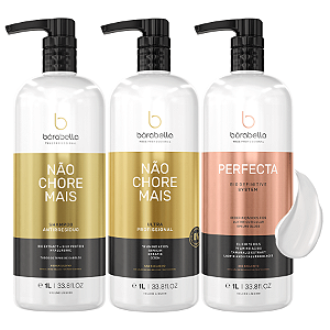 Kit Progressiva Não Chore Mais e Perfecta Bio Definitive - 3x1l