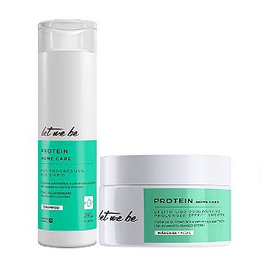Kit Home Care Protein Shampoo + Máscara - Pós Progressiva 240ml - Let me be