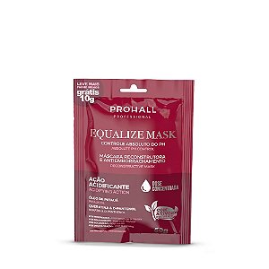 Sachê Máscara Reconstrutora Neutralizadora de PH e Antiemborrachamento Equalize Mask 50g - Prohall