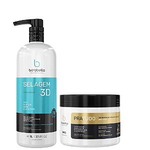 Borabella Selagem 3d Semi Definitiva + Máscara Borabella Pra Tudo 300g