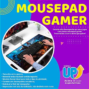 Mousepad Gamer Personalizado Extra Grande
