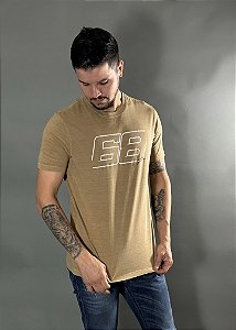 CAMISETA #68 BEGE "68 BRANCO"