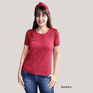 BLUSA MANGA CURTA VISCO LISA