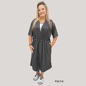 ROBE MANGA CURTA POLIVISCOSE