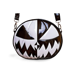 Bolsa Abóbora Halloween Preta e Branca