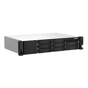 Storage NAS Qnap 8 Baias 2U TS-873AeU-RP-4G-US AMD Ryzen 4 nucleos - Sem discos