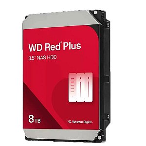 HD WD RED Plus NAS Para Servidor 24x7 8TB SATA 6GB/s 3.5”