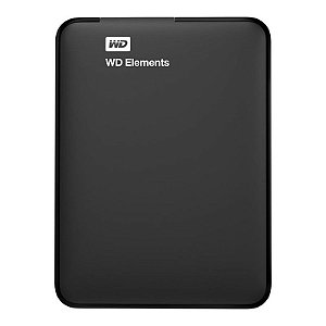 HD Externo Portátil WD 2TB USB 3.0 Elements Preto