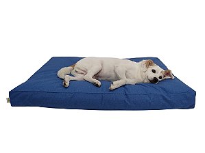 Almofada Futon para Cachorro Impermeável Acquablock Azul Jeans
