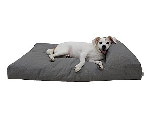 Cama Divã para Cachorro Impermeável Acquablock Cinza Grafite