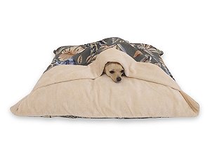 Cama Pet Saco de Dormir com Pelúcia Botanic