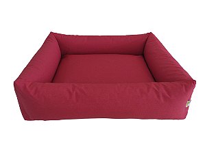 Cama para Cachorro Impermeável Acquablock Vermelho Bordô