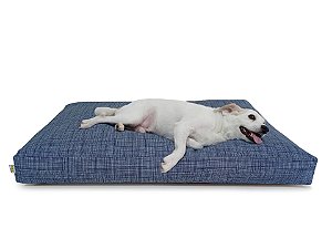 Futon Cachorro Grande Azul Tramê