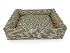 Cama Cachorro Geométrico Oliva