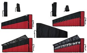 Bolsa de Enrolar com 17 Divisórias para Chaves Combinadas 6 a 22mm