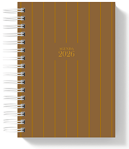 Agenda - Listra Marrom