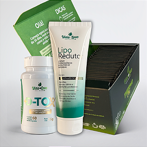 Kit XÔ Gordurinhas 30 DIAS (Dtox + ThermoCha + LipoRedutor) Vida Mais Leve