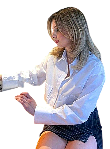 Cropped Camisa Manga Longa