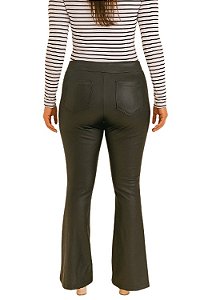Calça Disco Preta Flare - Em Cirrê