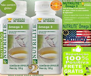 3 Un Omega 3 Importado Amway Nutrilite Oleo De Peixes Calcio