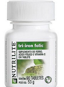 Tri Iron Folic Suplemento Ferro Ácido Fólico Vitac Amway Eua