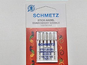 AGULHA SCHMETZ 130/705 H-E - EMBROIDERY BORDADO 75/11