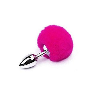 Plug Aço Pompom - Pink