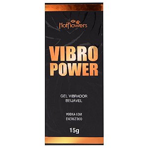 Gel Vibrador Beijável Vibro Power Vodka com Energético 15g